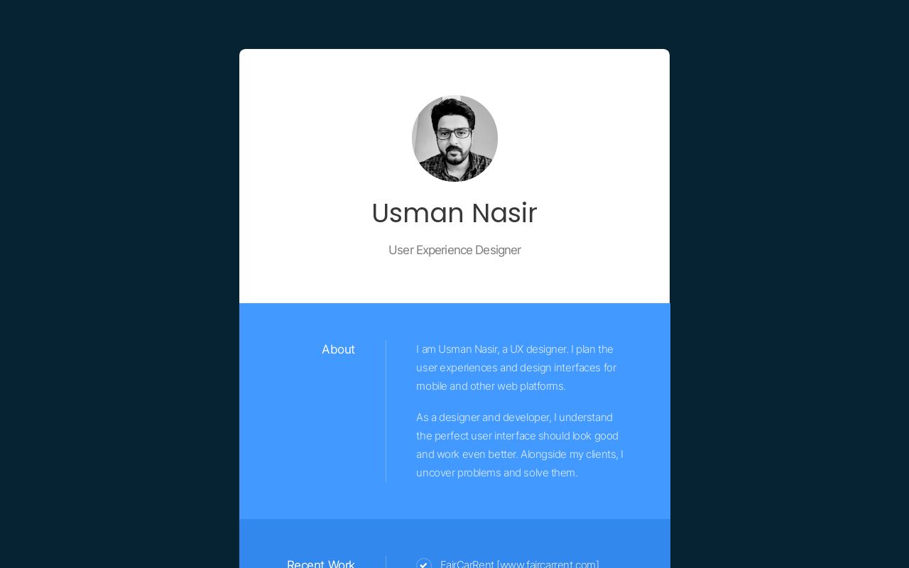 Carrd profile picture for @usman